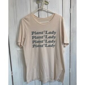 Plant Lady Graphic T Shirt Size Large Kaeraz Woman Owned Indie Company Baggy